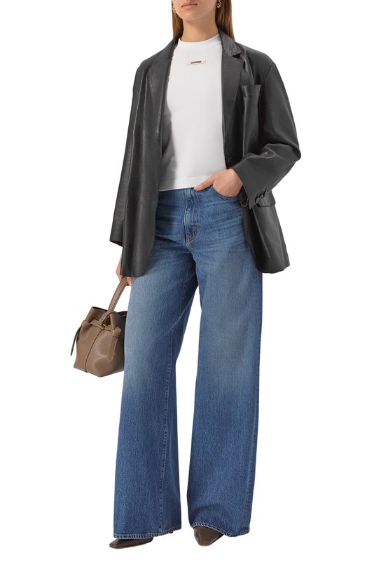 Хлопковая футболка Jacquemus 24ETSW00133AJ0/0124 Белый  24ETSW00133AJ0/0124 Фото 2