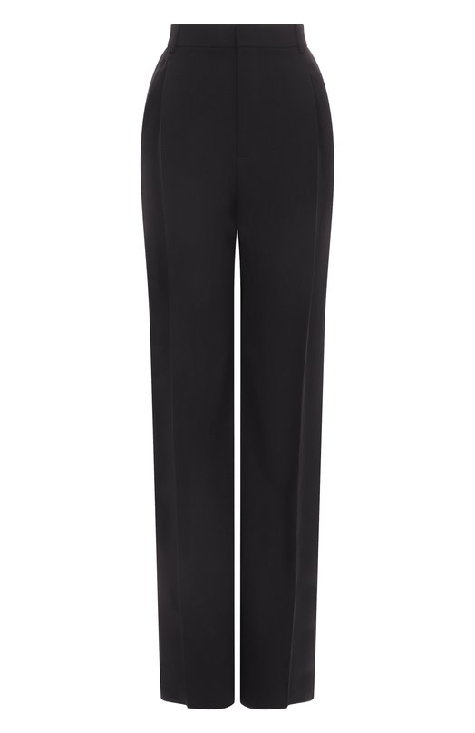 Шерстяные брюки Saint Laurent 813972/Y7E63 Чёрный 813972/Y7E63