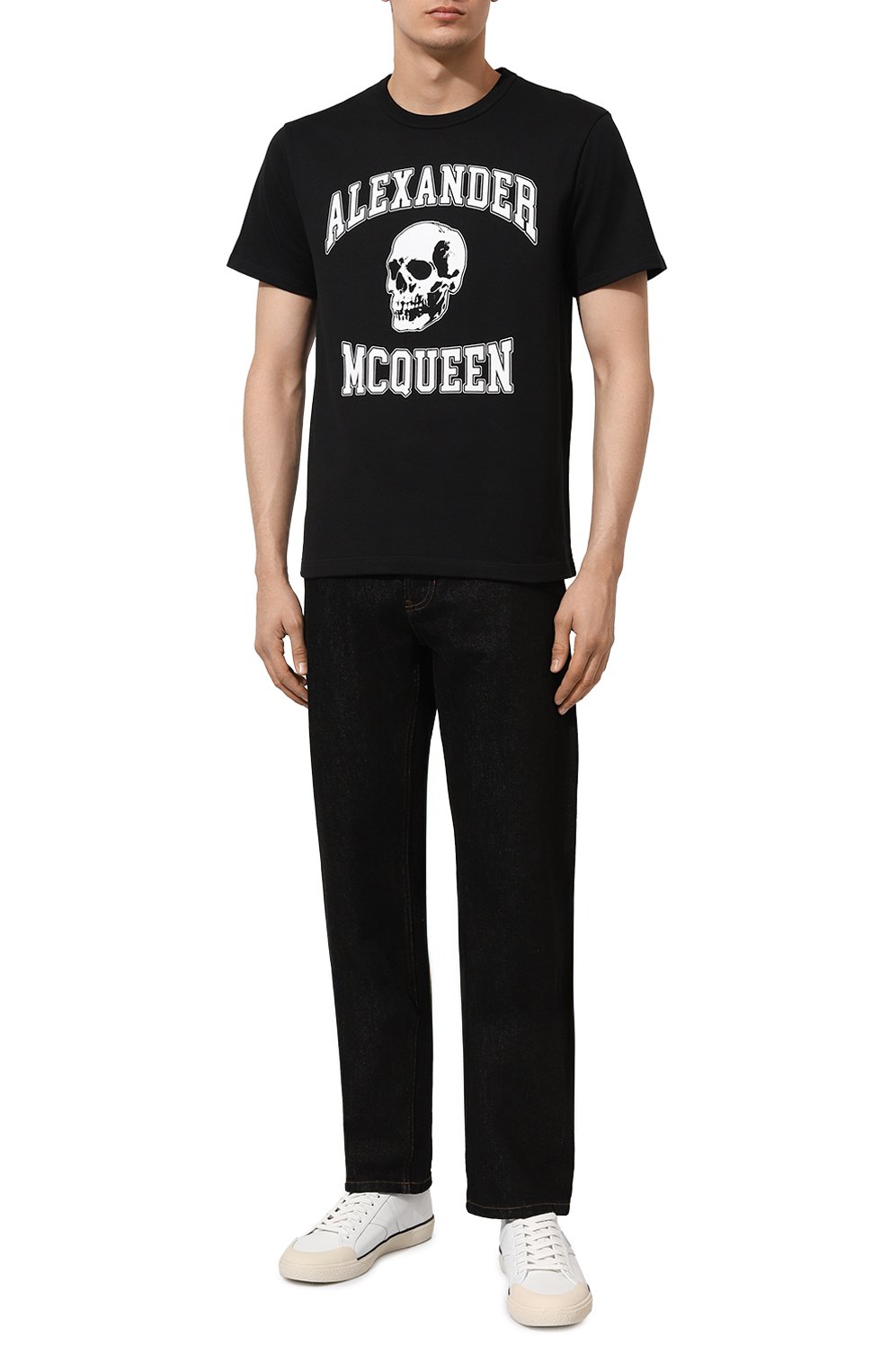 Хлопковая футболка ALEXANDER MCQUEEN, арт. 759442/QTAAW, фото 2