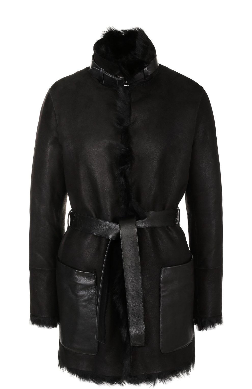 Дубленка на меховой подкладке с поясом BELSTAFF, арт. 72050459/L81N0400, фото 1