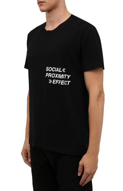 Хлопковая футболка RTA, арт. MF21-A346-0025BLKS0, фото 3