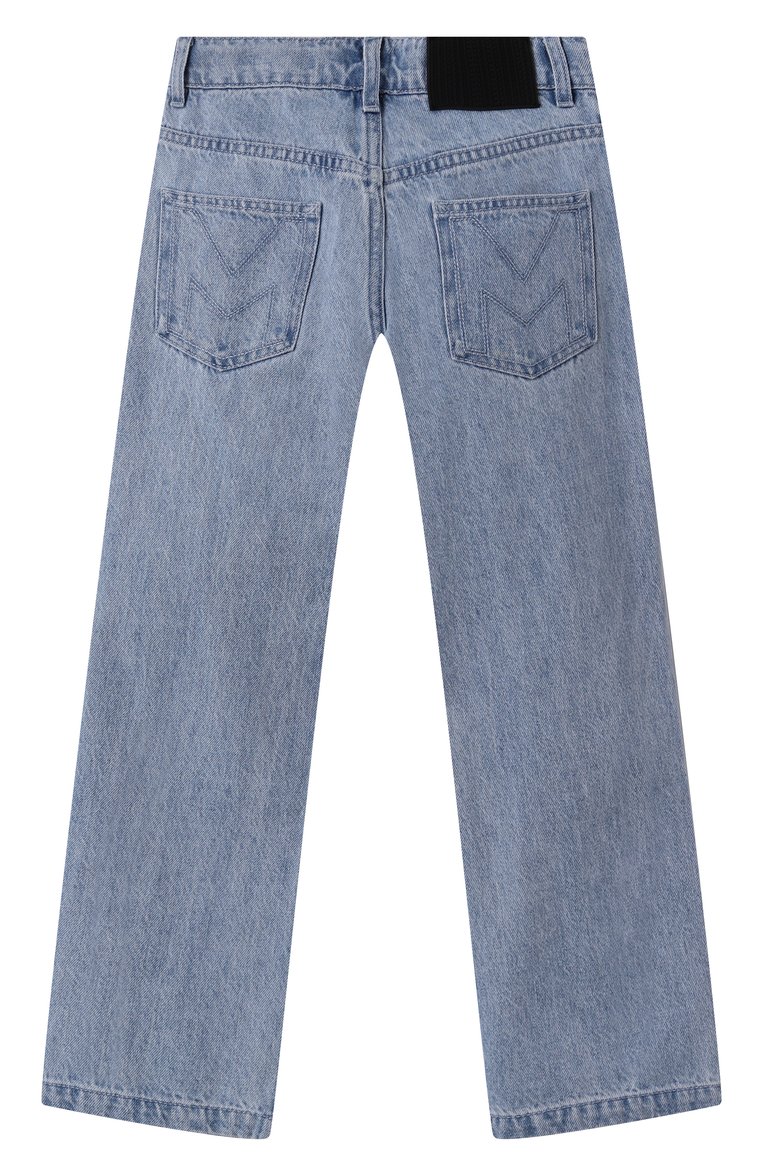 Детские джинсы MARC JACOBS (THE) голубого цвета, арт. W60471 | Фото 2 (Материал сплава: Проставлено; Нос: Не проставлено; Детали: Декор; Материал внешний: Хлопок; Ростовка одежда: 3 года | 98 см, 5 лет | 110 см, 4 года | 104 см, 9 лет | 134 см, 7 лет | 122 см, 12 лет | 152 см, 13 - 15 лет | 158 см)