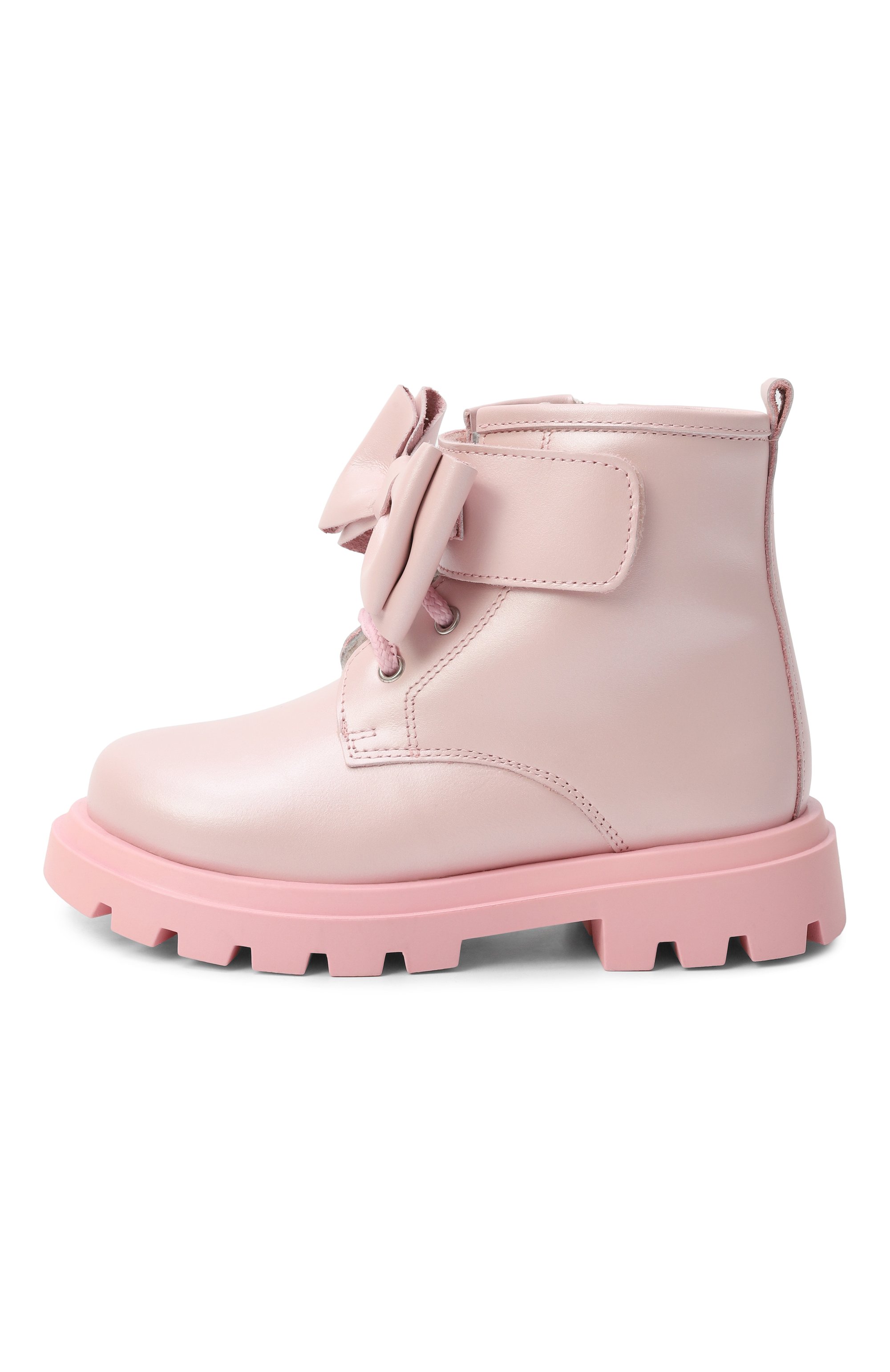 Кожаные ботинки MONNALISA, арт. 83F003M, фото 2