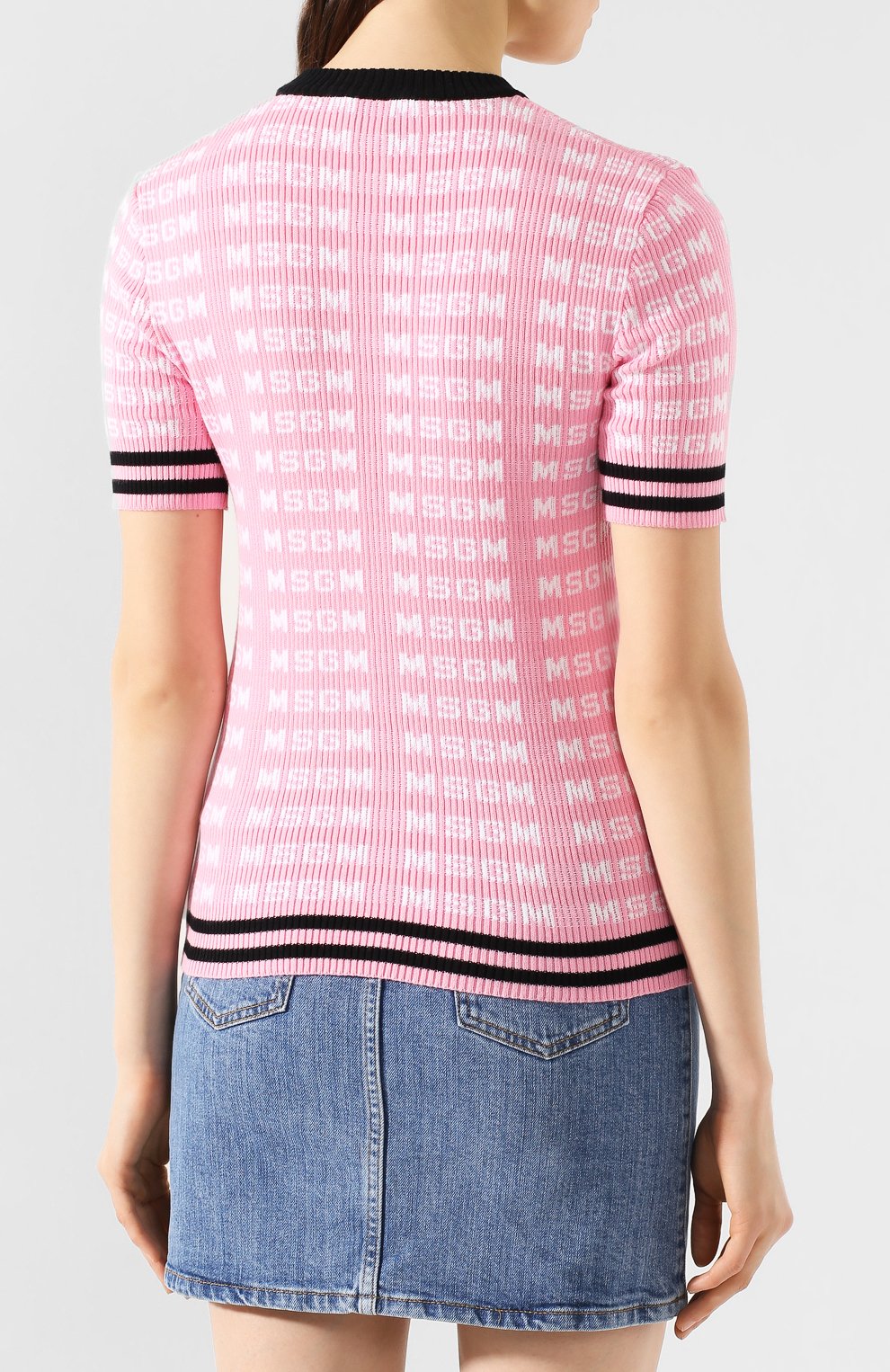 Хлопковый топ MSGM, арт. 2841MDM113 207292, фото 4
