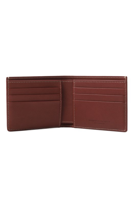 Кожаное портмоне Brunello Cucinelli MWN0BU006 Коричневый  MWN0BU006 Фото 3