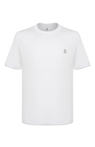 Мужская хлопковая футболка BRUNELLO CUCINELLI, арт. M0B137451G