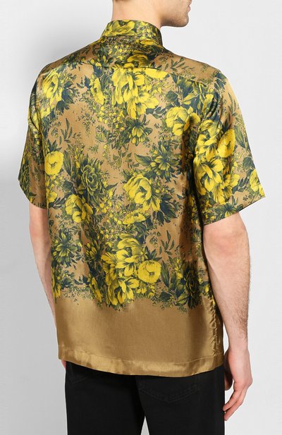 Рубашка из вискозы DRIES VAN NOTEN бежевого цвета по цене 46550 руб., арт. 201-20734-9078, фото 4 Рубашка из вискозы DRIES VAN NOTEN, арт. 201-20734-9078, фото 4
