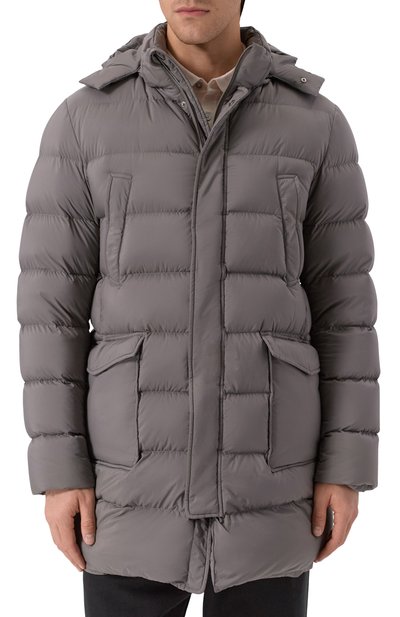 Пуховик HERNO серого цвета по цене 149000 руб., арт. PI003ULE/19288, фото 3 Пуховик HERNO, арт. PI003ULE/19288, фото 3