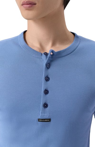 Хлопковая футболка-хенли DOLCE & GABBANA, арт. G8QX6T/G7P3J, фото 5