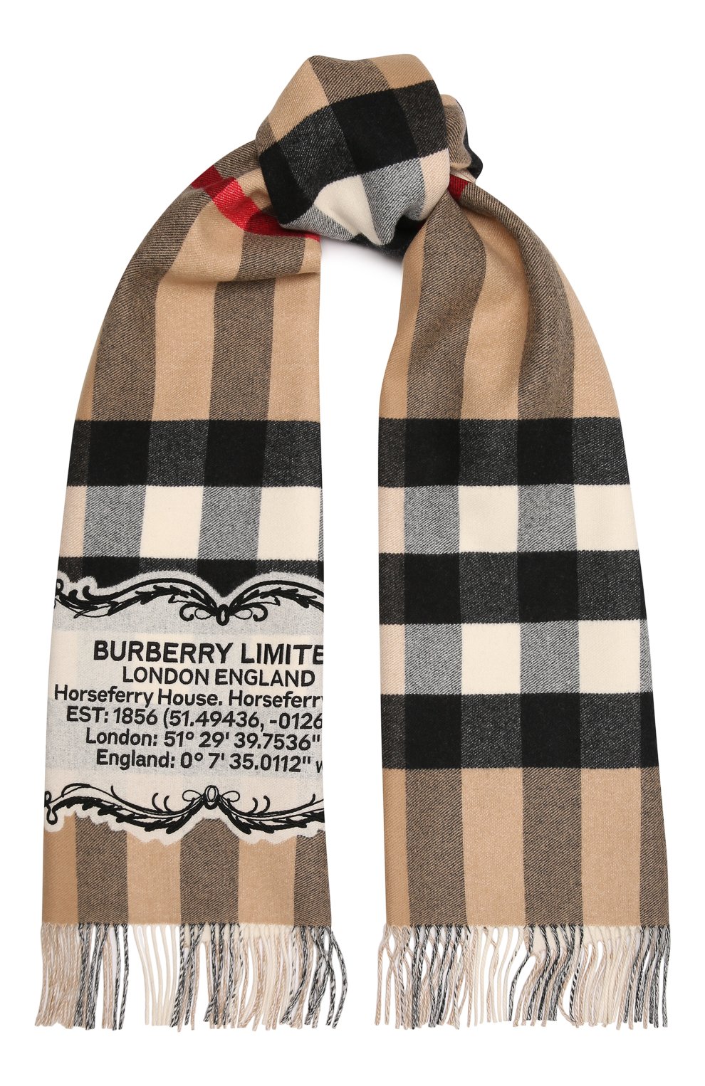 Кашемировый шарф BURBERRY, арт. 8049731, фото 1