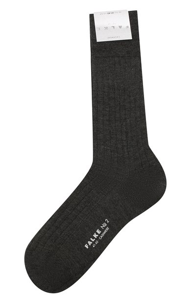 Кашемировые носки FALKE темно-серого цвета по цене 11870 руб., арт. 14459, фото 1 Кашемировые носки FALKE, арт. 14459, фото 1