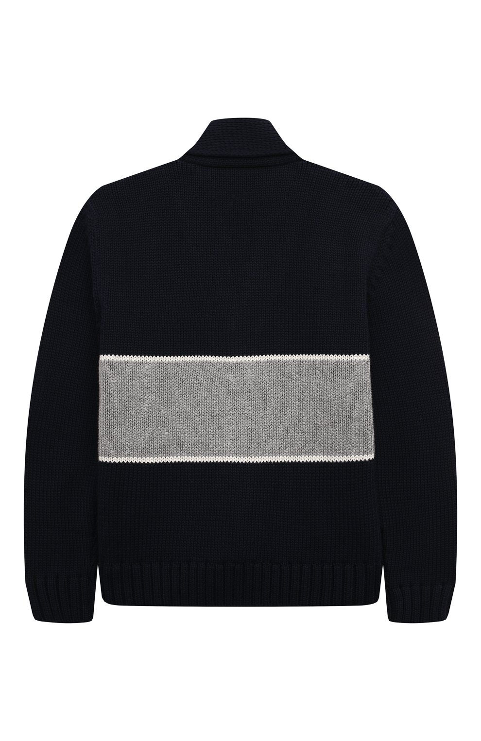 Хлопковый кардиган IL GUFO темно-синего цвета по цене 14150 руб., арт. A24GF433EM109/10A-14A, фото 2 Хлопковый кардиган IL GUFO, арт. A24GF433EM109/10A-14A, фото 2