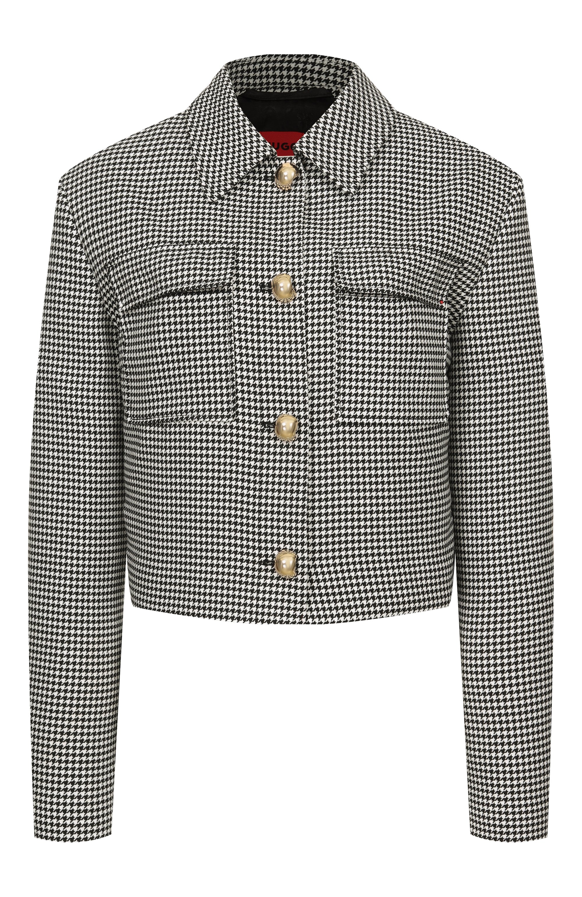 Жакет HUGO черно-белого цвета по цене 43450 руб., арт. 50555746, фото 1 Жакет HUGO, арт. 50555746, фото 1