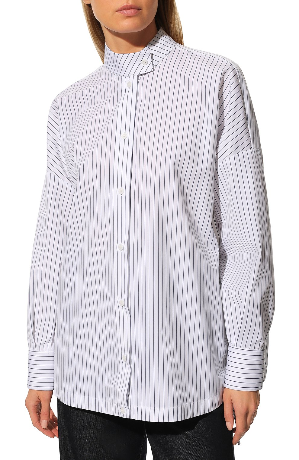 Хлопковая рубашка EMPORIO ARMANI голубого цвета по цене 32900 руб., арт. INC16T/I2400, фото 3 Хлопковая рубашка EMPORIO ARMANI, арт. INC16T/I2400, фото 3