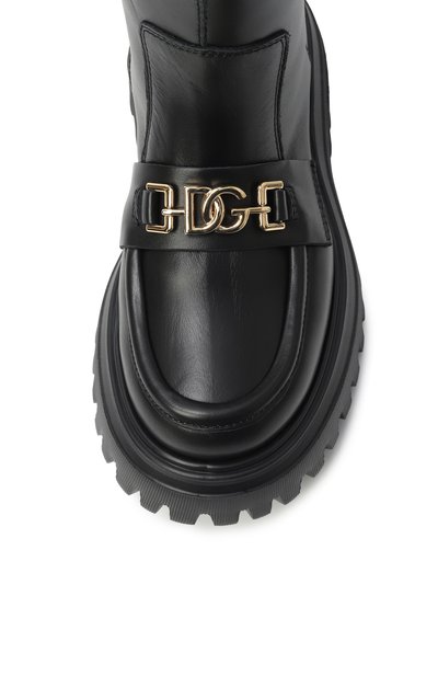 Кожаные ботинки DOLCE & GABBANA, арт. D11328/A0227/27-36, фото 4