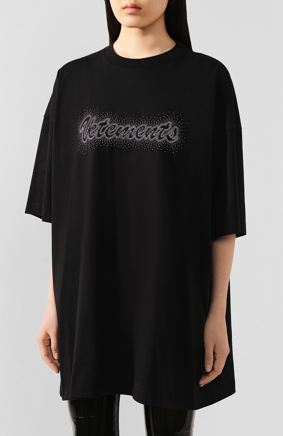 Хлопковая футболка VETEMENTS, арт. SS20TR420 1612/W/BLACK, фото 3