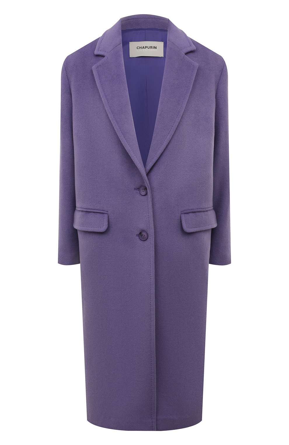 Пальто CHAPURIN сиреневого цвета по цене 135000 руб., арт. CT1/19256/27608-м/FW22-23, фото 1 Пальто CHAPURIN, арт. CT1/19256/27608-м/FW22-23, фото 1