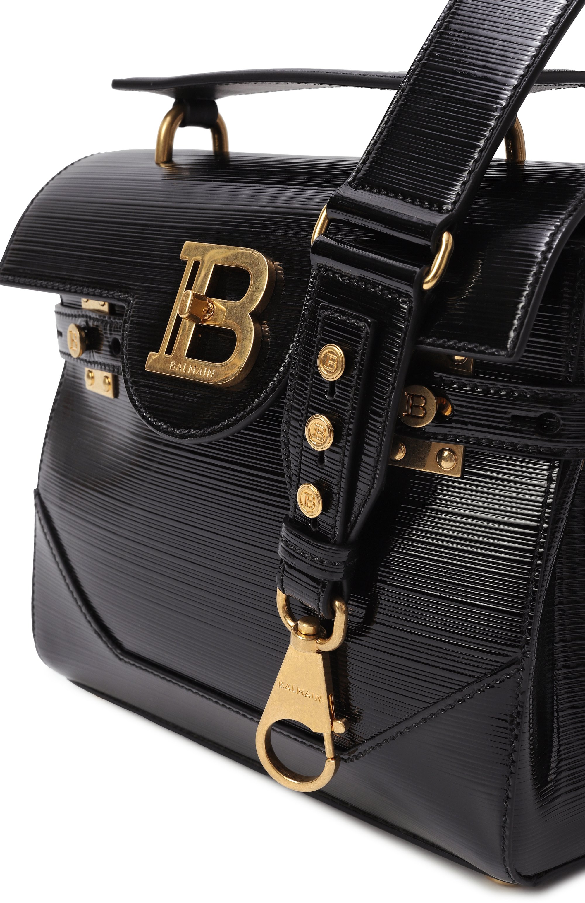 Сумка b-buzz 23 BALMAIN черного цвета по цене 231000 руб., арт. EN0DB526/LPIS, фото 3 Сумка b-buzz 23 BALMAIN, арт. EN0DB526/LPIS, фото 3