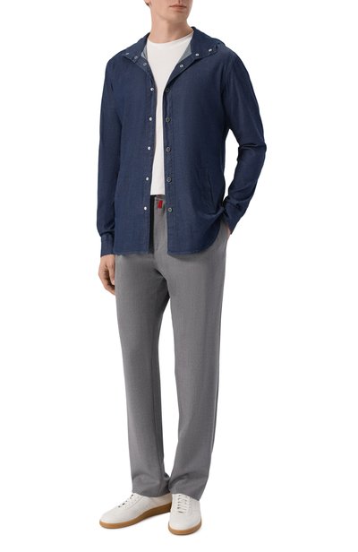 Шерстяные брюки KITON серого цвета по цене 225000 руб., арт. UP1LACRK0129L, фото 2 Шерстяные брюки KITON, арт. UP1LACRK0129L, фото 2