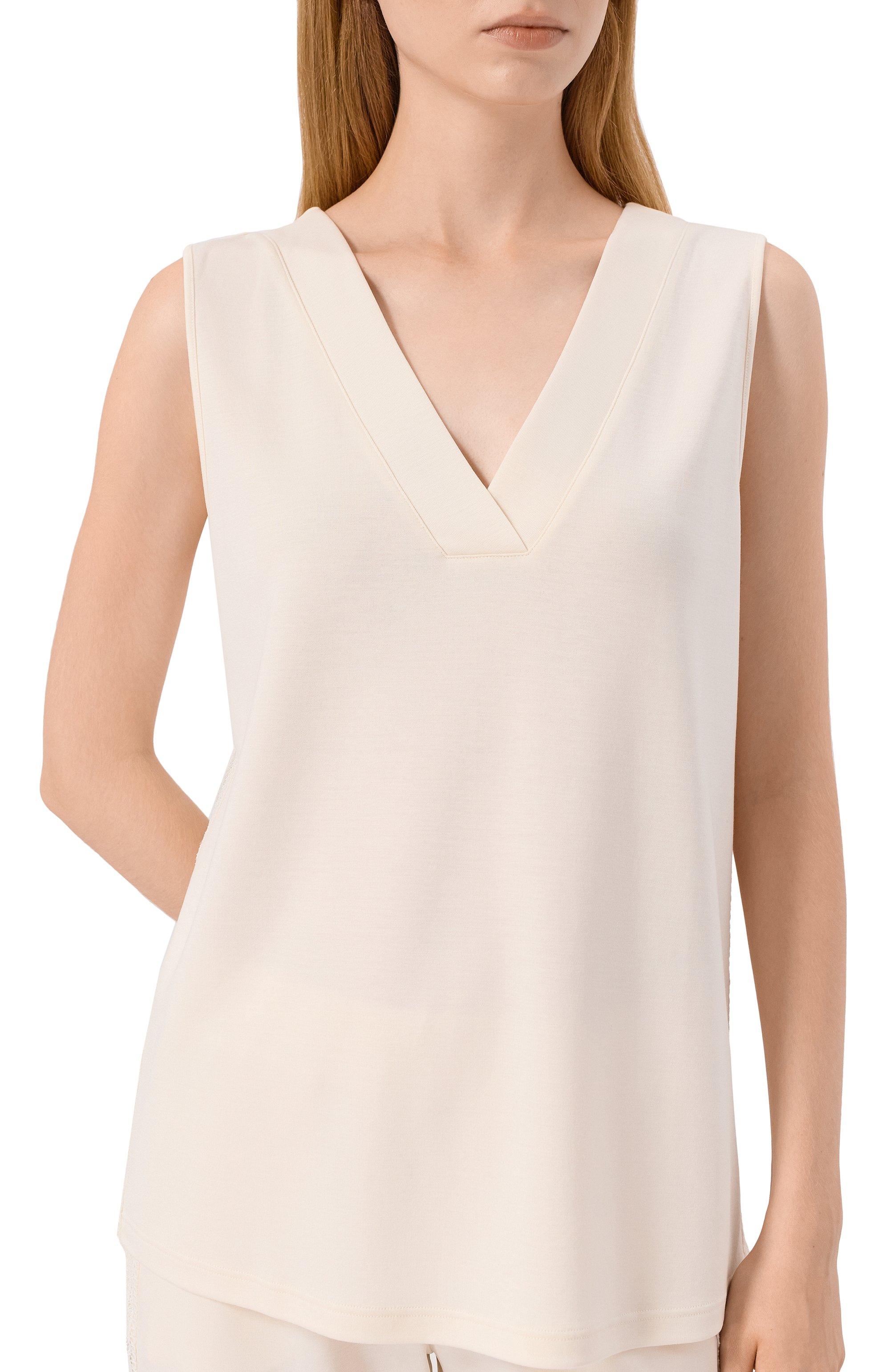 Топ HANRO кремового цвета по цене 20630 руб., арт. 078477, фото 5 Топ HANRO, арт. 078477, фото 5