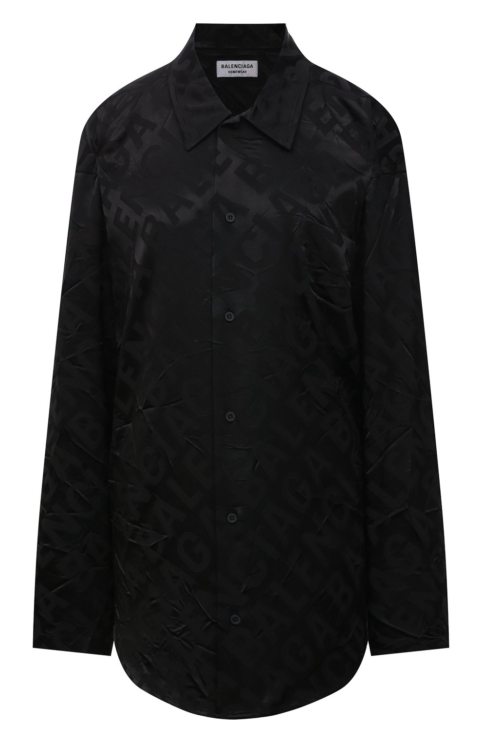 Рубашка BALENCIAGA черного цвета по цене 95150 руб., арт. 681631/TL058, фото 1 Рубашка BALENCIAGA, арт. 681631/TL058, фото 1