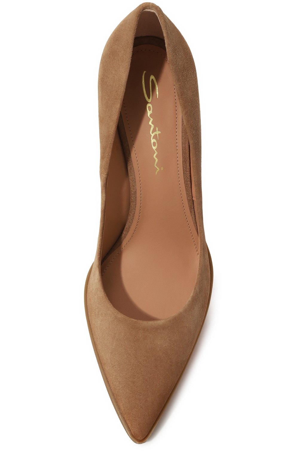 Замшевые туфли SANTONI бежевого цвета по цене 72400 руб., арт. WDEG71185PC4NAEA, фото 6 Замшевые туфли SANTONI, арт. WDEG71185PC4NAEA, фото 6