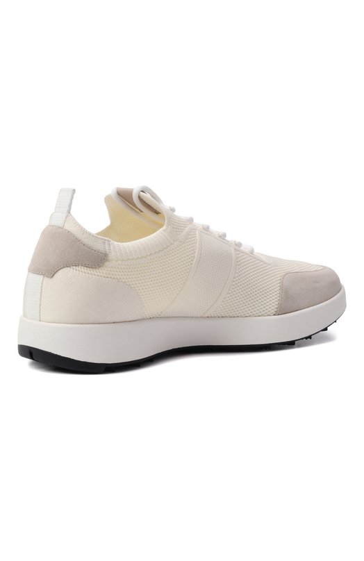 Текстильные кроссовки Kiton USSA031N0121728 Кремовый  USSA031N0121728 Фото 4