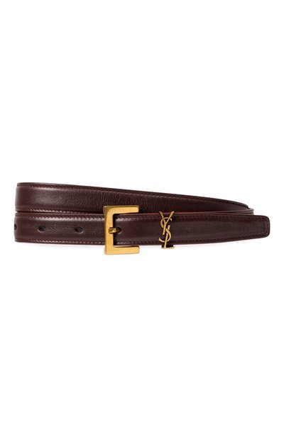 Женский кожаный ремень SAINT LAURENT, арт. 554465/B000W