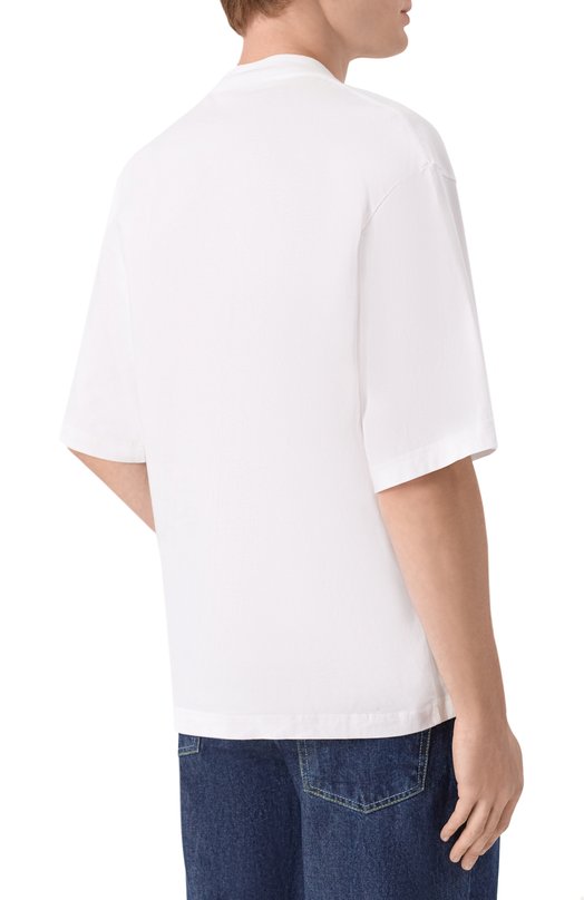 Хлопковая футболка Marni HUMU02234P/USCZ06 Белый  HUMU02234P/USCZ06 Фото 4