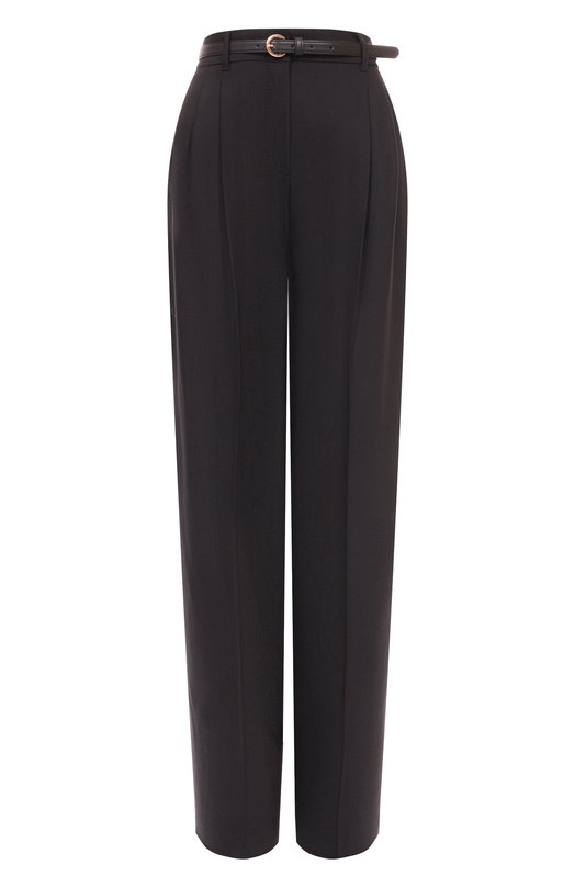 Шерстяные брюки Max Mara Studio ENTRATA Чёрный ENTRATA