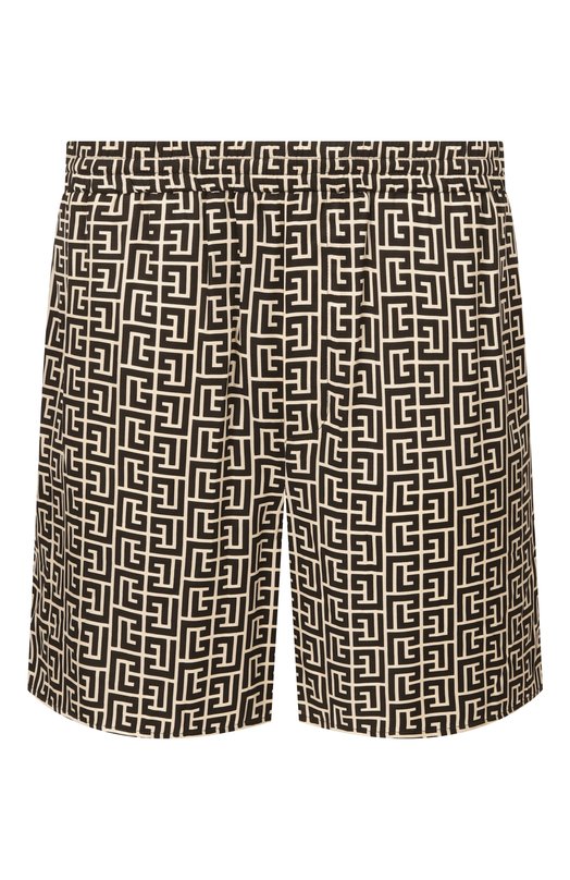 Шорты из вискозы Balmain GH1PA172/VI36 Чёрно-белый GH1PA172/VI36