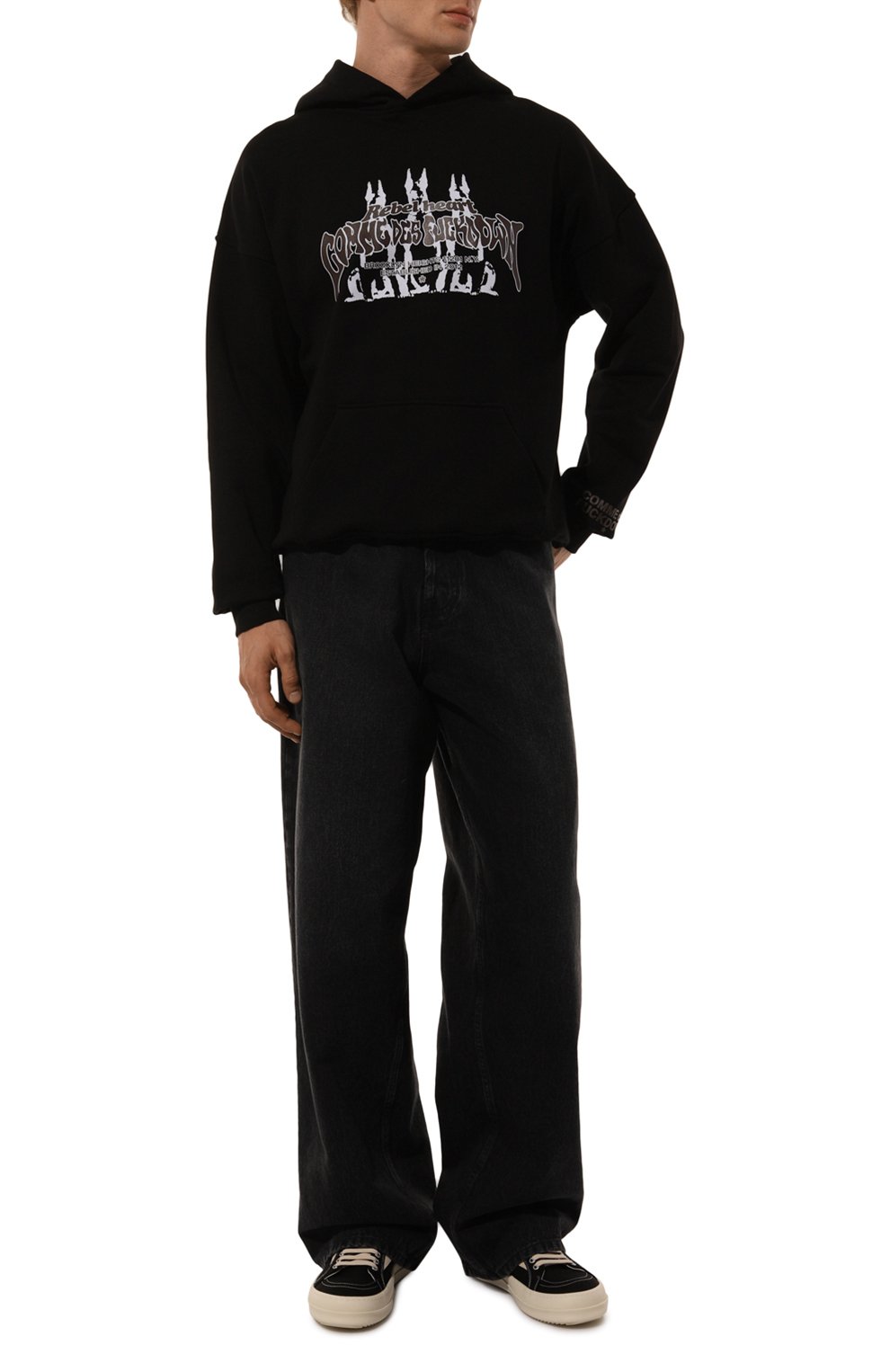 Хлопковое худи COMME DES FUCKDOWN, арт. CFABM01386, фото 2