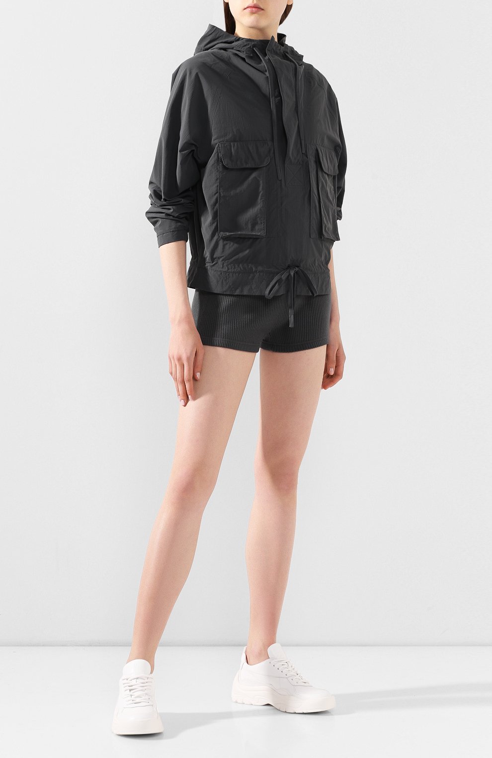Шорты reebok x victoria beckham REEBOK серого цвета по цене 4575 руб., арт. FS6066, фото 2 Шорты reebok x victoria beckham REEBOK, арт. FS6066, фото 2