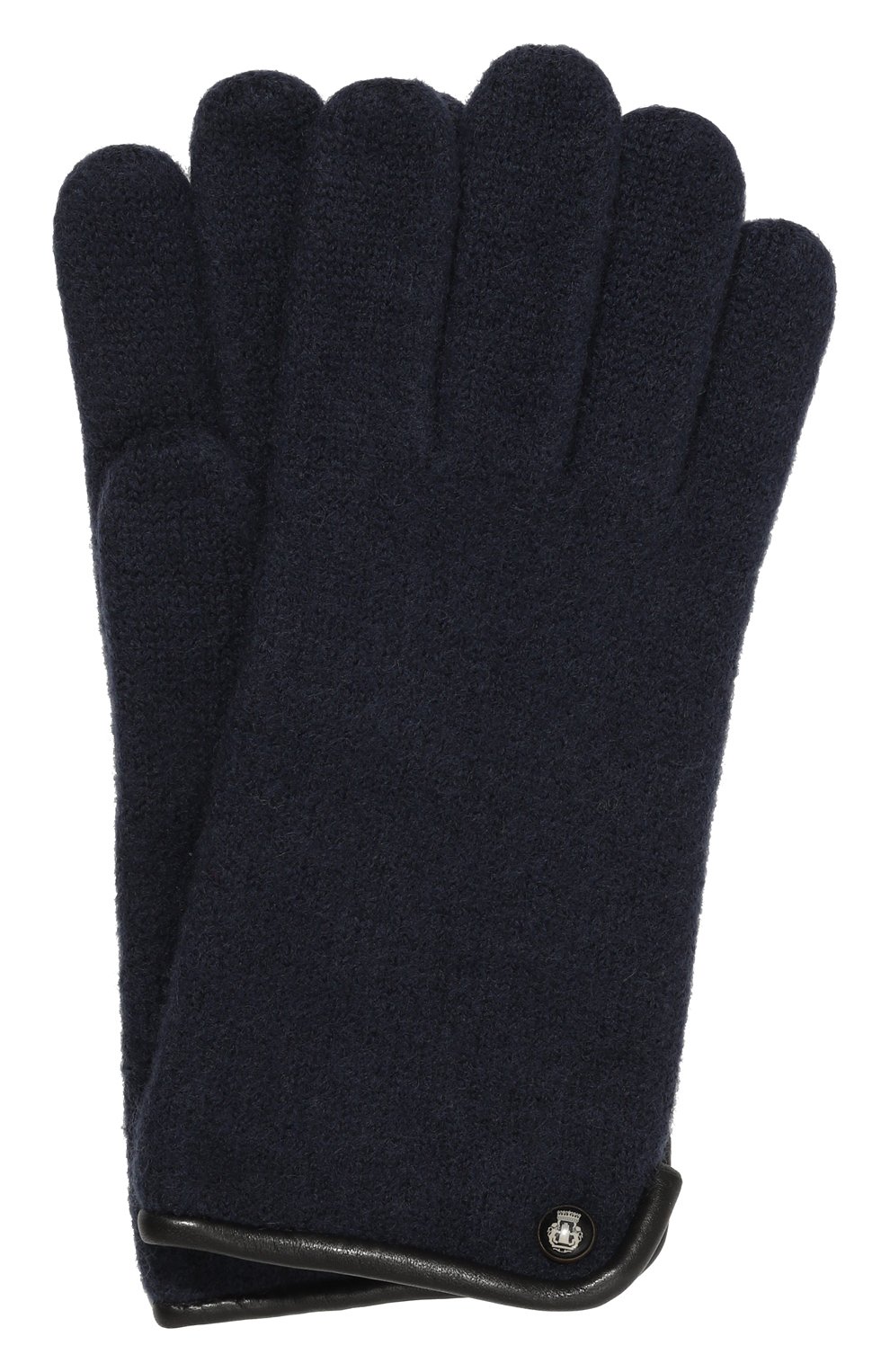 Шерстяные перчатки ROECKL темно-синего цвета по цене 8970 руб., арт. 21013-501, фото 1 Шерстяные перчатки ROECKL, арт. 21013-501, фото 1