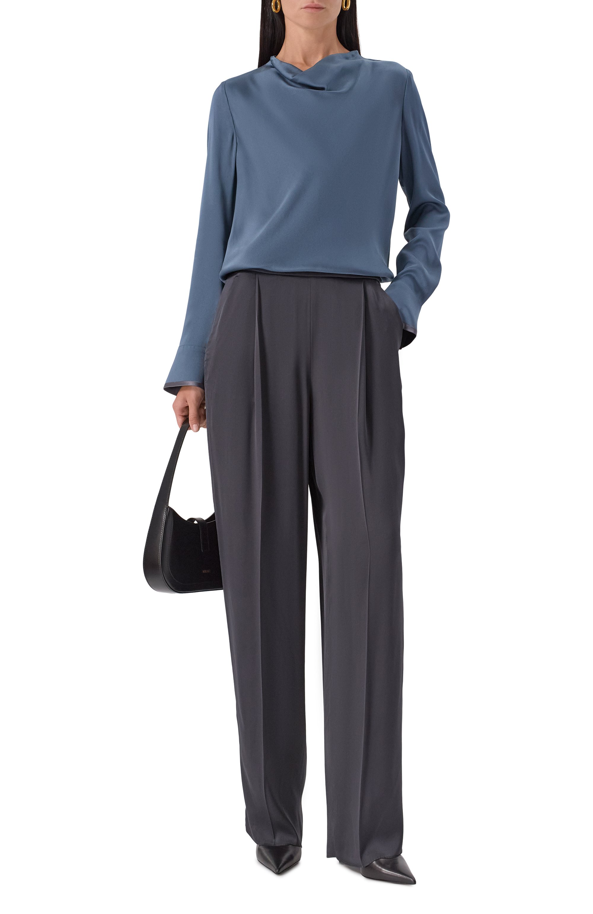 Брюки из вискозы и шелка AGNONA, арт. T71008E/U5073E, фото 2