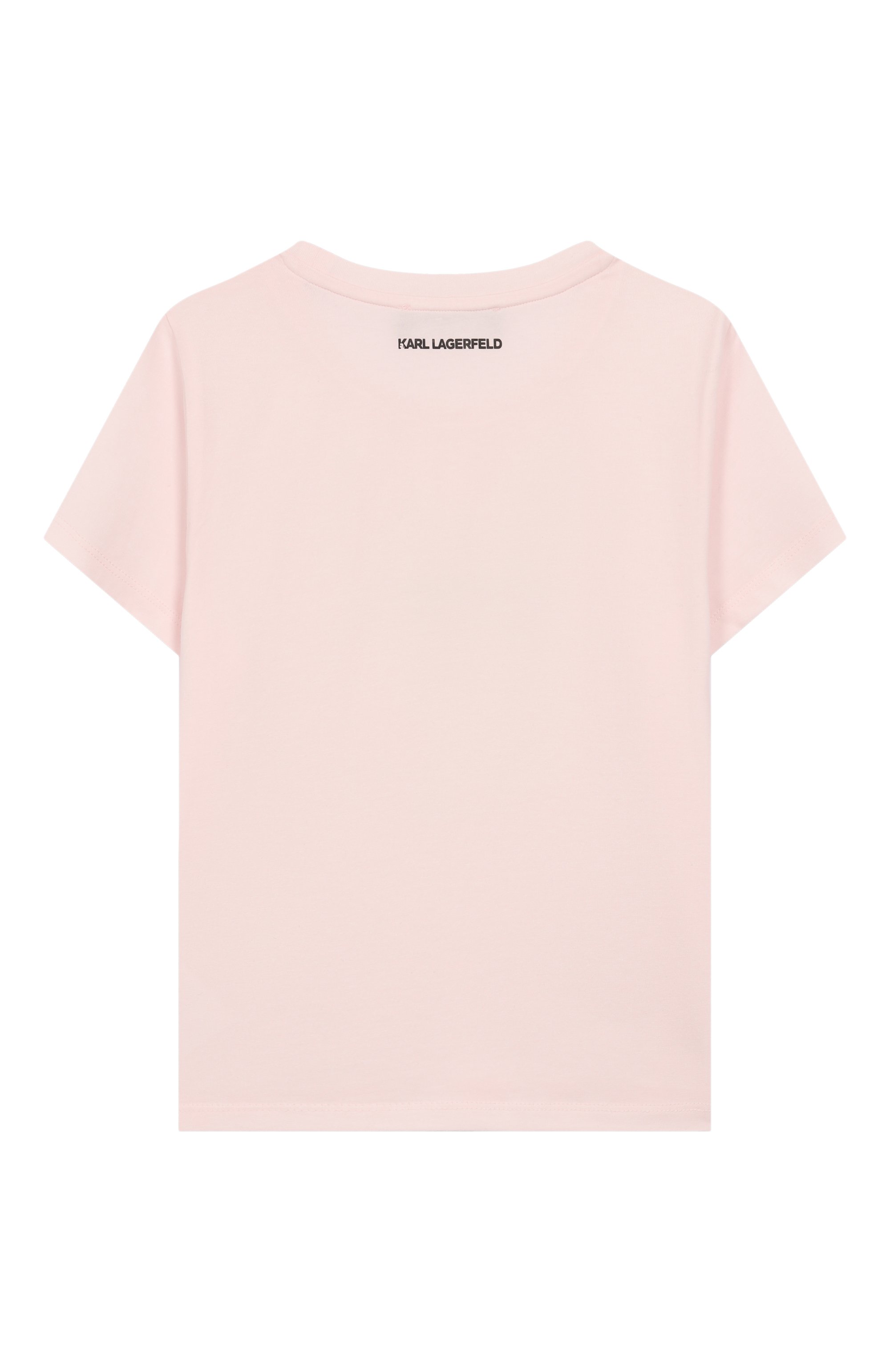 Хлопковая футболка KARL LAGERFELD KIDS, арт. Z30942, фото 2