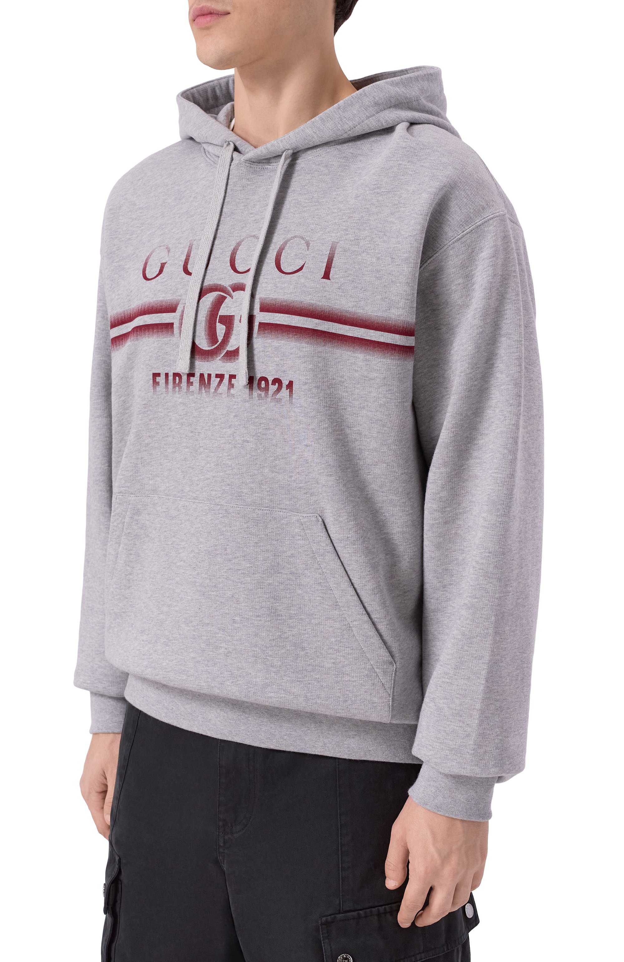 Хлопковое худи GUCCI, арт. 788771/XJGKP, фото 3