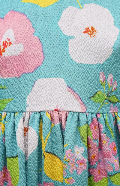 Платье из вискозы SAINT LAURENT бирюзового цвета по цене 231500 руб., арт. 652176/Y5C62, фото 5 Платье из вискозы SAINT LAURENT, арт. 652176/Y5C62, фото 5