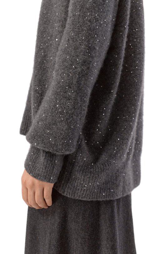 Свитер из кашемира и хлопка Addicted NY103-1 Серый  NY103-1 Фото 5