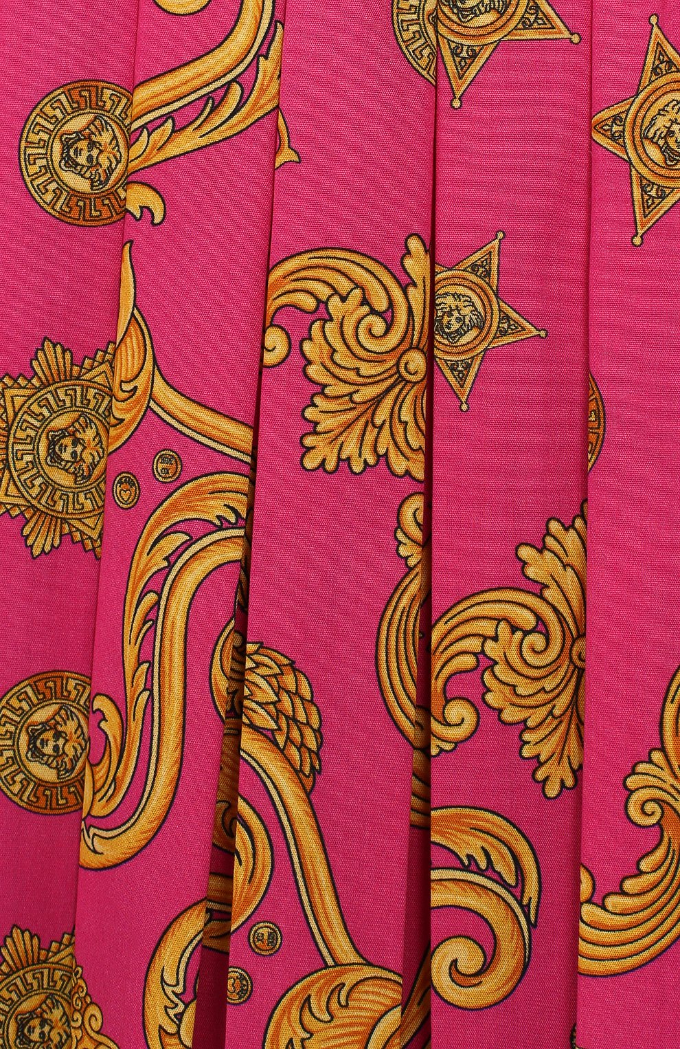 Плиссированная юбка из хлопка VERSACE, арт. YC000092/A232758/4A-6A, фото 3