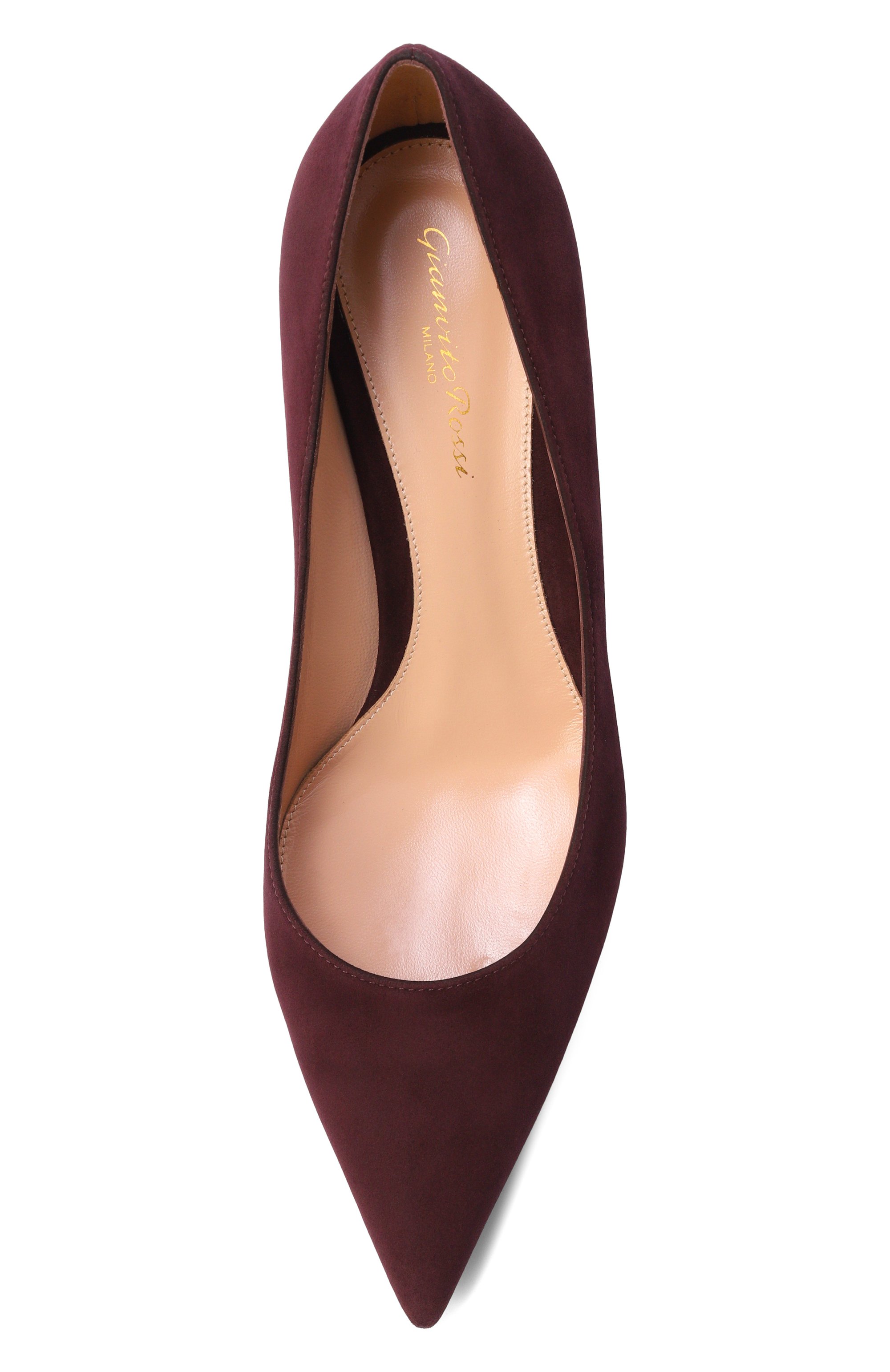 Замшевые туфли gianvito 55 GIANVITO ROSSI бордового цвета по цене 99100 руб., арт. G20336.55RIC.CAMB0UR, фото 6 Замшевые туфли gianvito 55 GIANVITO ROSSI, арт. G20336.55RIC.CAMB0UR, фото 6