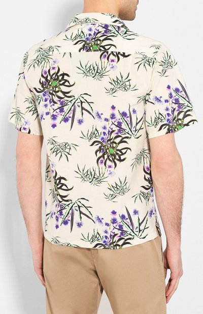 Рубашка из смеси хлопка и льна KENZO, арт. FA55CH5291LI, фото 4