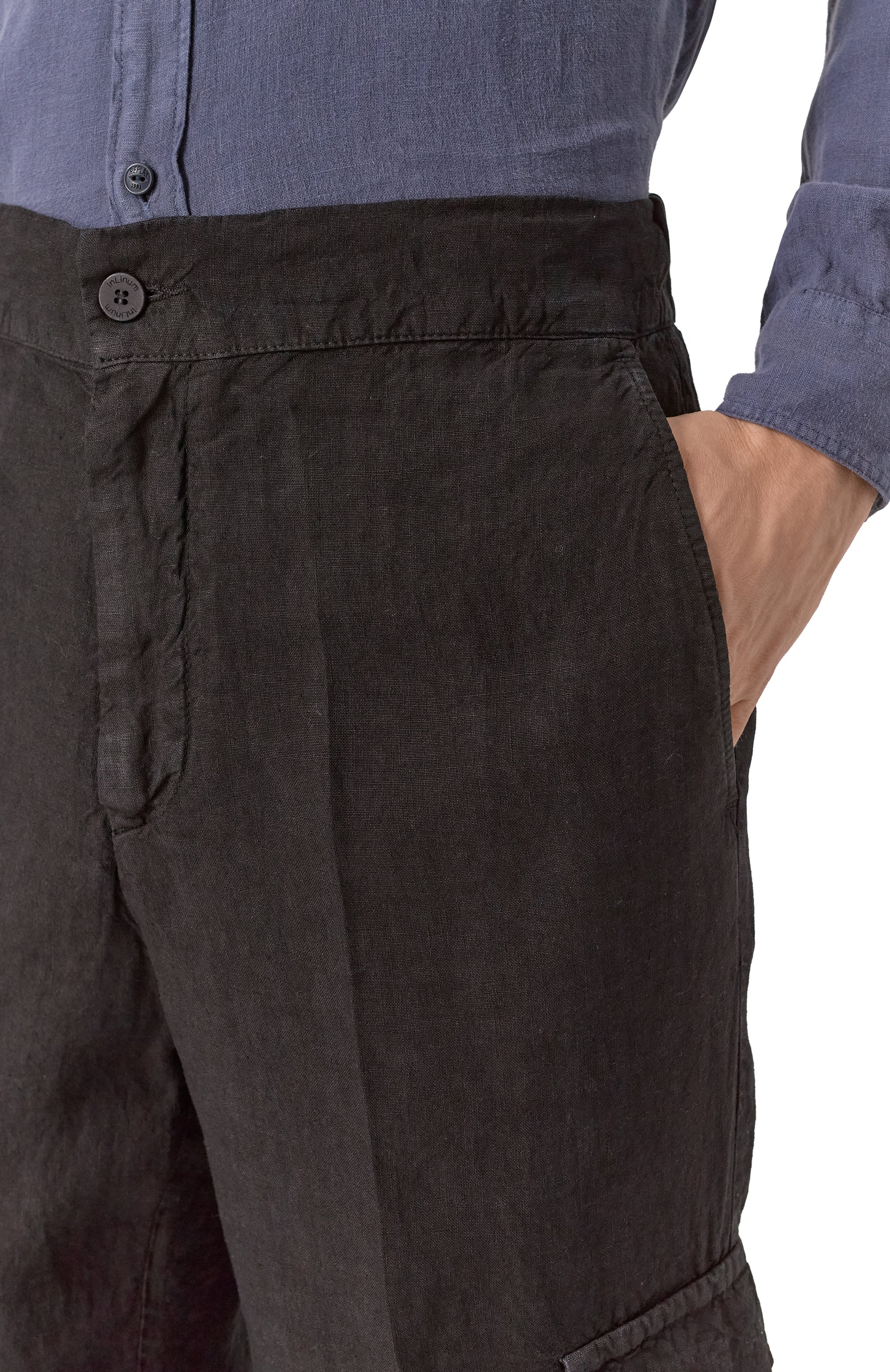 Льняные брюки-карго INLINUM, арт. CARG011, фото 5