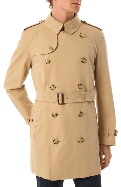 Хлопковый тренч BURBERRY, арт. 8079390, фото 3