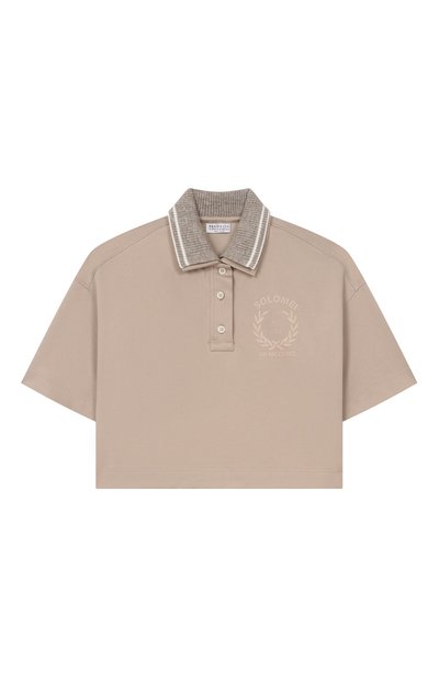 Хлопковое поло BRUNELLO CUCINELLI, арт. BL946E450C