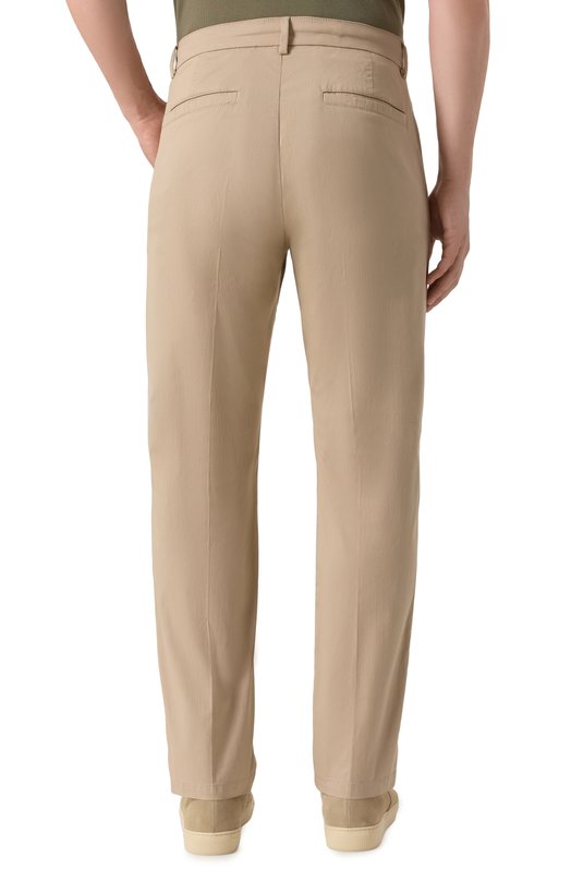 Хлопковые брюки Bogner 18378964 Бежевый  18378964 Фото 4