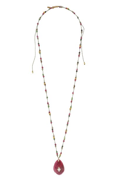 Женская подвеска HANKA_IN, арт. MIR-SA-CRD-Z0I-PYR-RUB/RUB-CZ-3M