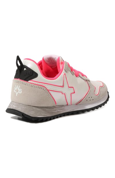 Кожаные кроссовки W6YZ розового цвета по цене 12150 руб., арт. 0012013566.35/27-34, фото 3 Кожаные кроссовки W6YZ, арт. 0012013566.35/27-34, фото 3