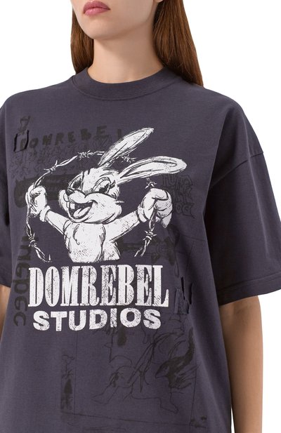 Хлопковая футболка DOMREBEL, арт. BUNWIRE T-SHIRT, фото 5