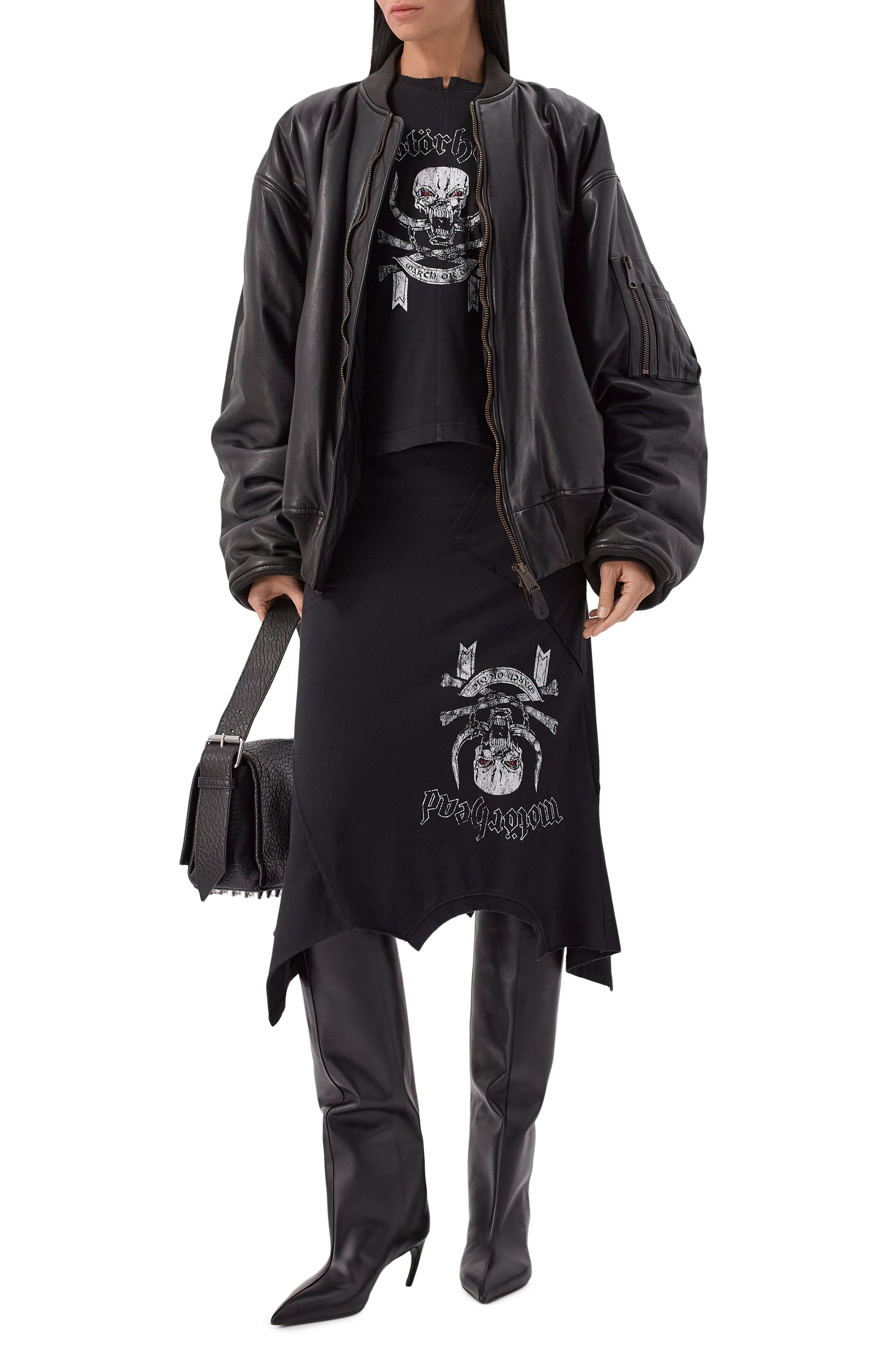 Хлопковая юбка vetements x motörhead VETEMENTS, арт. WH27SK246B, фото 2
